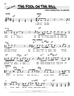 The Fool On The Hill [Jazz version] von The Beatles (Download) 