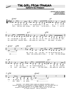 The Girl From Ipanema von Norman Gimbel (Download) 