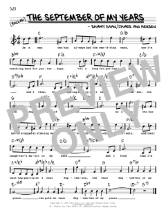 The September Of My Years von Frank Sinatra (Download) 