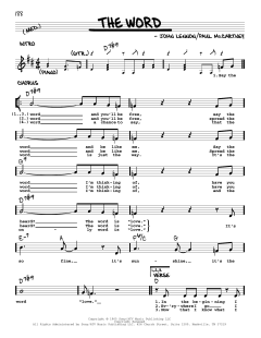 The Word [Jazz version] von The Beatles (Download) 