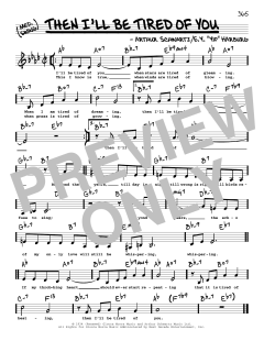 Then I'll Be Tired Of You von Edgar Y. Harburg (Download) 