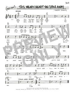 This Weary Heart You Stole Away (Download) 