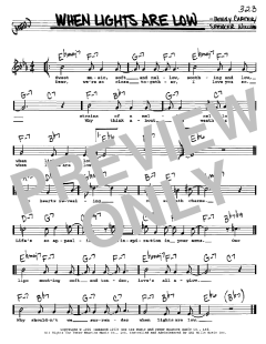 When Lights Are Low von Benny Carter (Download) 