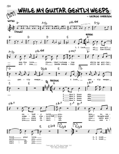 While My Guitar Gently Weeps [Jazz version] von The Beatles (Download) 