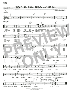 Won't You Come And Sing For Me (Download) 