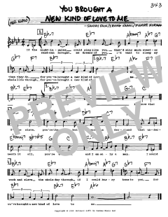 You Brought A New Kind Of Love To Me von Frank Sinatra (Download) 