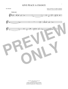 Give Peace A Chance von John Lennon (Download) 