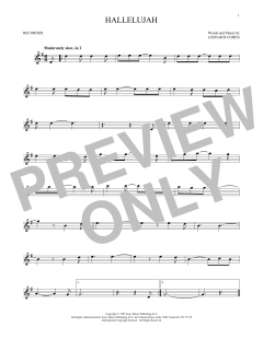 Hallelujah von Leonard Cohen (Download) 