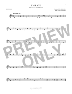 I'm Late von Sammy Fain (Download) 