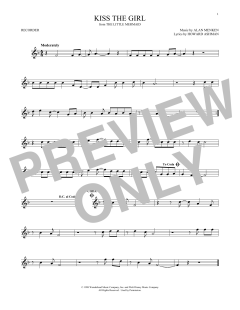 Kiss The Girl von Alan Menken (Download) 