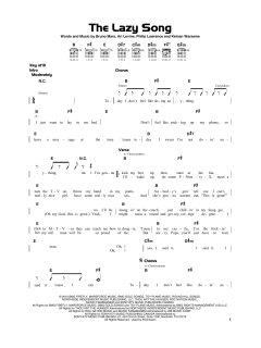 The Lazy Song von Bruno Mars (Download) 