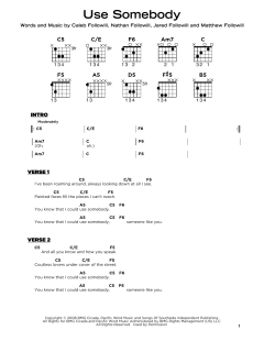 Use Somebody von Kings Of Leon (Download) 
