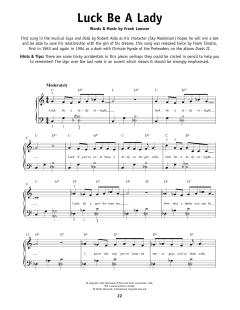 Luck Be A Lady von Frank Loesser (Download) 
