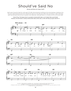 Should've Said No von Taylor Swift (Download) 