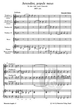 Attendite, popule meus (So höre doch, meine Gemeinde) von Heinrich Schütz (Download) 