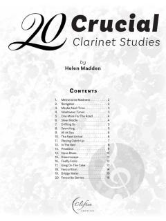 20 Crucial Clarinet Studies von Helen Madden (Download) 