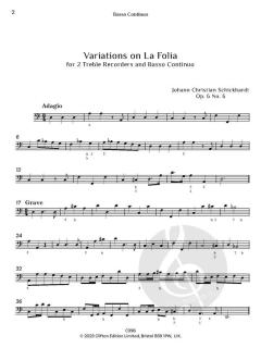 Variations on La Folia von Johann Schickhardt 