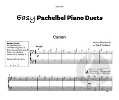 Easy Pachelbel Piano Duets von Johann Pachelbel (Download) 