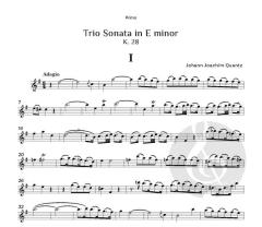 Trio Sonata in E minor, K. 28 von Johann Joachim Quantz (Download) 