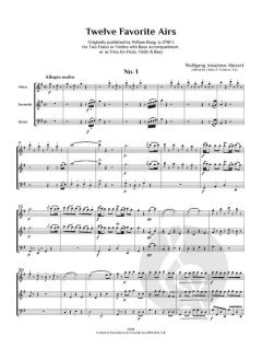 12 Favourite Airs von Wolfgang Amadeus Mozart (Download) 
