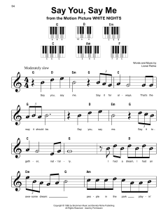 Say You, Say Me von Lionel Richie (Download) 