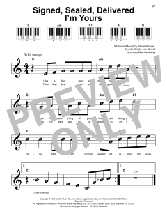 Signed, Sealed, Delivered I'm Yours von Stevie Wonder (Download) 
