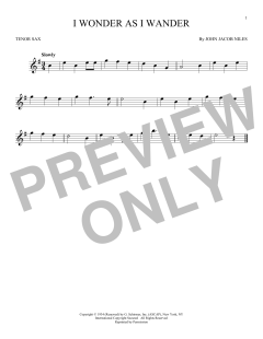 I Wonder As I Wander (Download) 