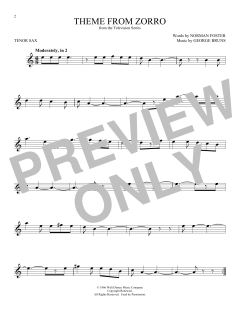 Theme From Zorro (Download) 