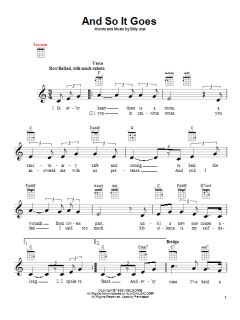 And So It Goes von Billy Joel (Download) 