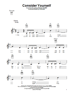 Consider Yourself von Lionel Bart (Download) 