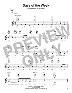 Days Of The Week von Fred Rogers (Download) 