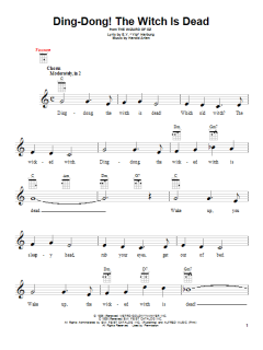 Ding-Dong! The Witch Is Dead von Harold Arlen (Download) 