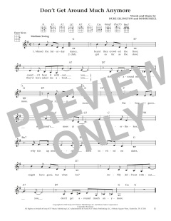 Don't Get Around Much Anymore von Duke Ellington (Download) 