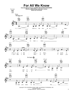 For All We Know von The Carpenters (Download) 