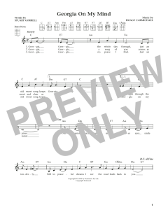 Georgia On My Mind von Ray Charles (Download) 