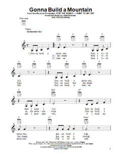 Gonna Build A Mountain von Leslie Bricusse (Download) 