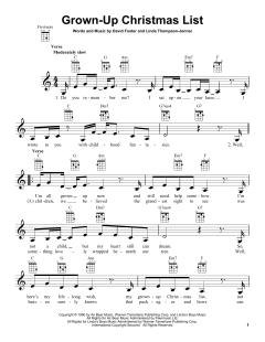 Grown-Up Christmas List von Amy Grant (Download) 