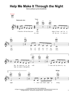 Help Me Make It Through The Night von Elvis Presley (Download) 