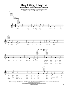 Hey Liley, Liley Lo von Alan Lomax (Download) 