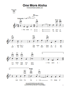 One More Aloha (Download) 