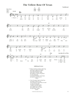 The Yellow Rose Of Texas (Download) 