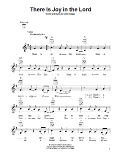 There Is Joy In The Lord (Download) 