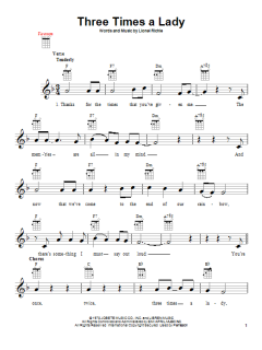 Three Times A Lady (Download) 