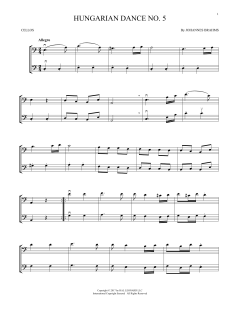 Hungarian Dance No. 5 von Johannes Brahms (Download) 