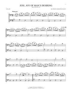 Jesu, Joy Of Man's Desiring von Johann Sebastian Bach (Download) 