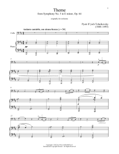 Andante Cantabile von Pyotr Il'yich Tchaikovsky (Download) 