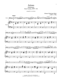 Arioso von Johann Sebastian Bach (Download) 