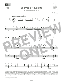 Bourée d'Auvergne von Paul Bazelaire (Download) 