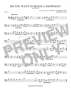 Do You Want To Build A Snowman? von Robert Lopez (Download) 