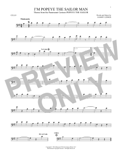 I'm Popeye The Sailor Man von Sammy Lerner (Download) 